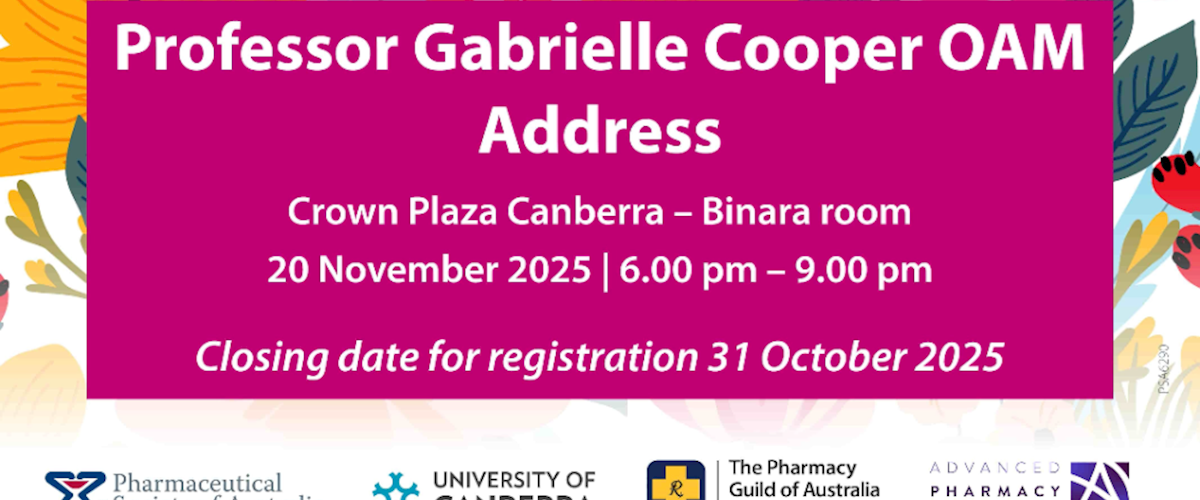 ACT Branch | Professor Gabrielle Cooper OAM Address 2025 